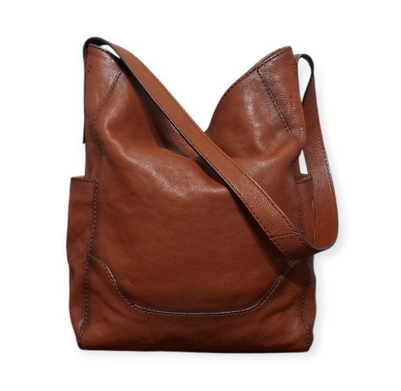 Frye Leather Side Pocket Shoulder Bag Great Condition - Picture 6 of 12